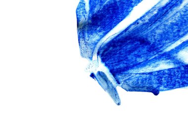 Soyut mürekkep arka planı. Mermer tarzı. Beyaz kağıda mavi boya inme dokusu. Web ve oyun tasarımı için duvar kağıdı. Grunge çamur sanatı.