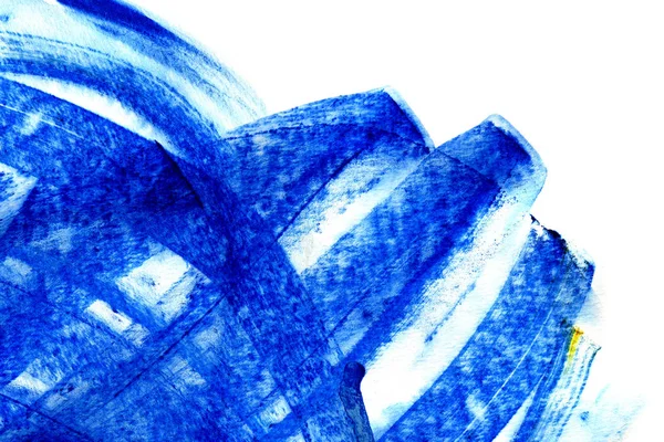 Absztrakt Festék Háttere Márvány Stílusban Kék Festék Stroke Textúra Fehér — Stock Fotó