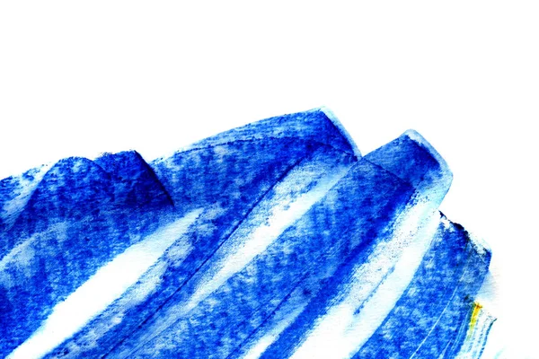 Absztrakt Festék Háttere Márvány Stílusban Kék Festék Stroke Textúra Fehér — Stock Fotó