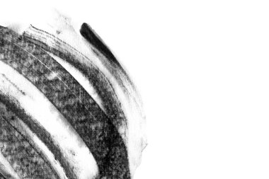 beyaz kağıt üzerine suluboya lekeli beyaz ve siyah boya konturları doku