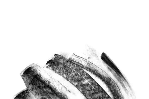 Abstracte Vlekkerig Witte Zwarte Penseelstreken — Stockfoto