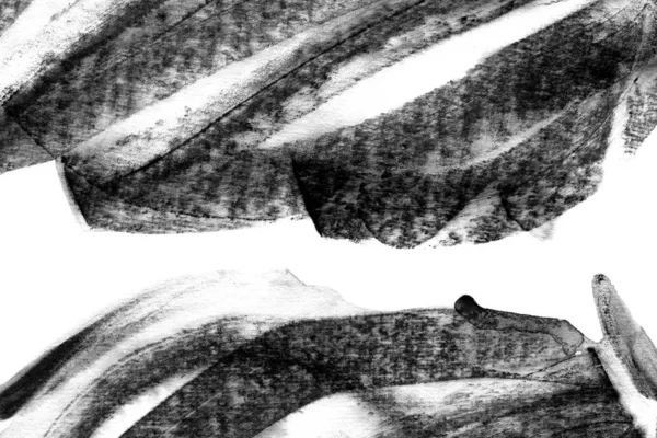 Streszczenie Tekstura Obrysy Rozmazany Lakier Biały Czarny Białym Papierze — Zdjęcie stockowe