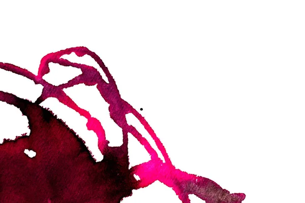 Absztrakt Textúra Kefe Festék Háttér Rózsaszín Akvarell Akvarell Splash Festék — Stock Fotó
