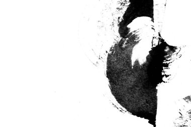 Soyut mürekkep arkaplanı. Mermer tarzı. Beyaz kağıda siyah boya dokusu. Ağ ve oyun tasarımı için duvar kağıdı. Grunge çamur sanatı. Kalem suyunun makro resmi. Koyu Smear.