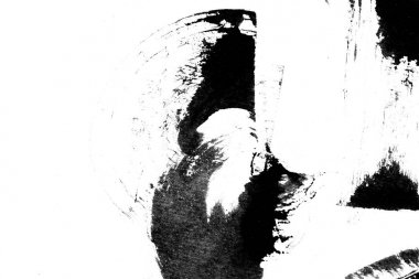 Soyut mürekkep arkaplanı. Mermer tarzı. Beyaz kağıda siyah boya dokusu. Ağ ve oyun tasarımı için duvar kağıdı. Grunge çamur sanatı. Kalem suyunun makro resmi. Koyu Smear.