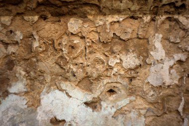 Eski duvar, tuğlalar ve grunge dokusu, Eski mimari, tam çerçeve