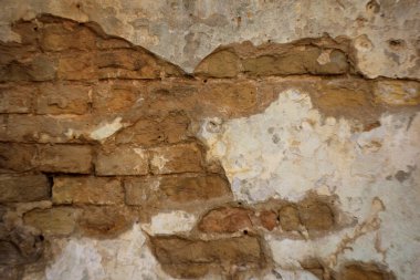 Eski duvar, tuğlalar ve grunge dokusu, Eski mimari, tam çerçeve