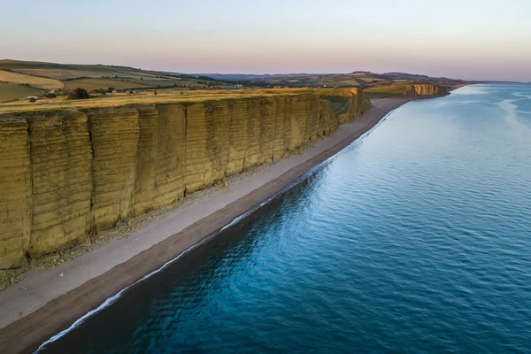 Drohnenbild Des Heißen Strandes Und Der Klippen Der Westbucht Die — Stockfoto