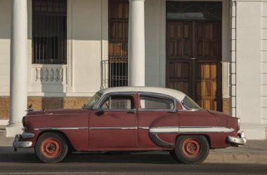 Havana/Küba 25 Mayıs 2006 - klasik Amerikan otomobil