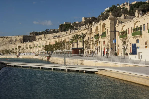 Października 2006 Roku Grand Harbour Valletta Malta — Zdjęcie stockowe