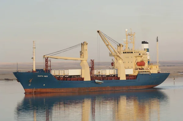 Suez Canal Egypte Janvier 2007 General Cargo Ship Santa Ines — Photo