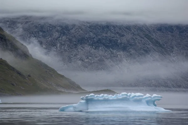 Blue Icebergs Narsusuaq Fjord Greenland — Stock Photo, Image