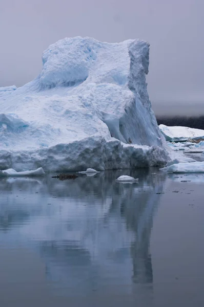 Kék Jéghegyek Grönlandi Narsusuaq Fjord — Stock Fotó