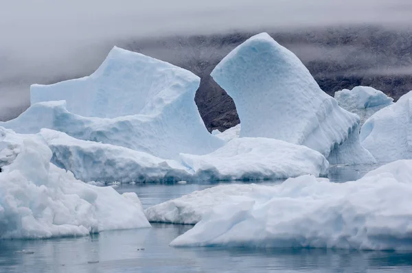 Blue Ice Bergs Narsarsuaq Groenlândia — Fotografia de Stock