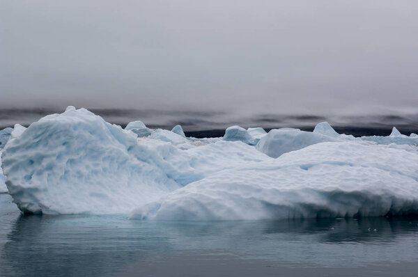 The Blue Ice Bergs in Narsarsuaq Greenland