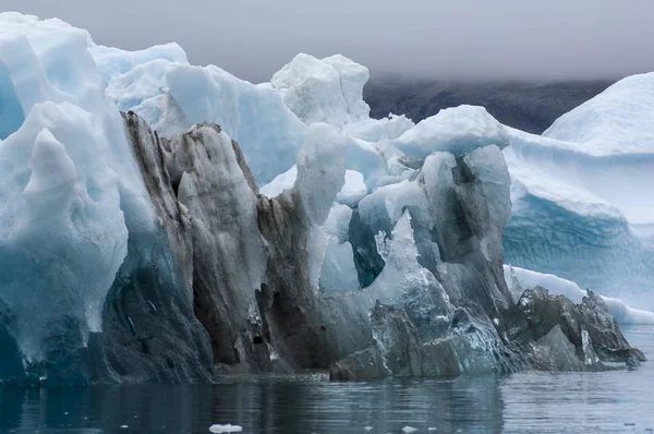 Les Icebergs Bleus Fjord Narsusuaq Groenland — Photo