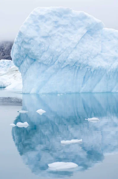 Kék Jéghegyek Grönlandi Narsusuaq Fjord — Stock Fotó