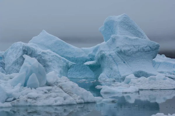 Gli Iceberg Blu Del Fiordo Narsuaq Groenlandia — Foto Stock