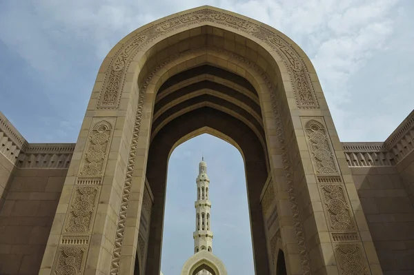 Gran Mezquita Del Sultán Qaboos Principal Palco Culto Mascate Omán — Foto de Stock