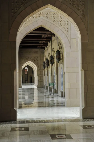 Sultan Qaboos Große Moschee Ist Der Hauptgottesdienst Muscat Oman — Stockfoto