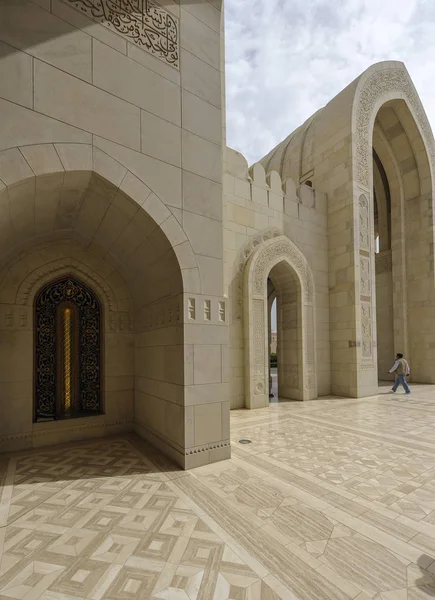 Gran Mezquita Del Sultán Qaboos Principal Palco Culto Mascate Omán — Foto de Stock