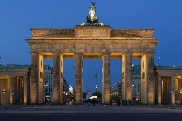 Portão Brandemburgo Arco Triunfal Neoclássico Século Xviii Berlim Dos Marcos — Fotografia de Stock