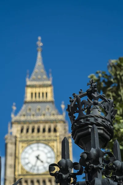 Detalles Recién Nombrada Torre Elizabeth Las Casas Del Parlamento Londres —  Fotos de Stock