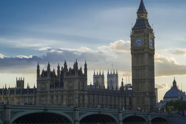 Парламент Биг Бен Закате Закате Центре Лондона — стоковое фото