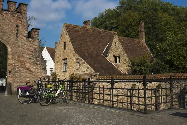 Begijnhof Bruges Antigo Convento — Fotografia de Stock