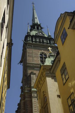 Stockholm/İsveç 6 Mayıs 2006 - Storkyrkan Spire