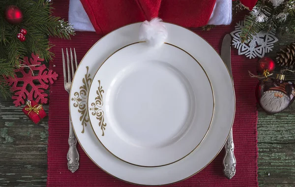 Noel yemeği için Festival yer ayarı