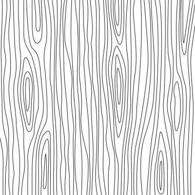 Soyut ağaç doku lineer tarzda. düz vektör çizim