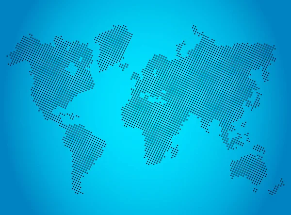 Mapa do mundo estilizado moderno. Ilustração vetorial plana — Vetor de Stock
