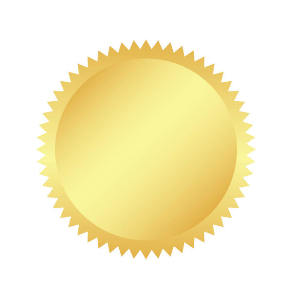 Golden retro sticker. sunburst design elements. The golden, brilliant ray of fireworks. Best for sale sticker, price tag, quality mark. flat vector illustration isolated on white background.