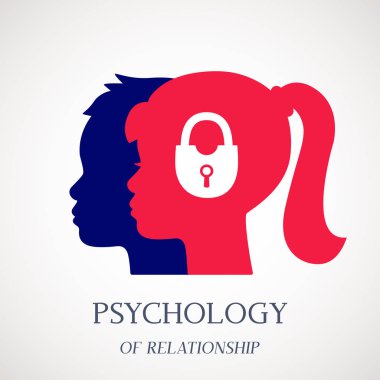 Psikoterapi ve depresyon bir psikoloji Oda engelliler için danışmanlık. Bir psikoterapist ve bir psikolog ofisi için logo. vektör çizim