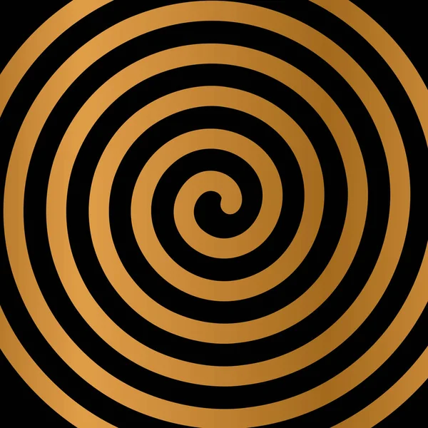 Figura psicodélica de una espiral, la circulación. ilustración vectorial plana — Archivo Imágenes Vectoriales