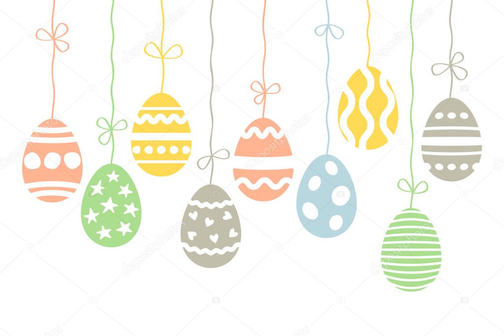 Festive greeting card or packing Happy Easter. vector