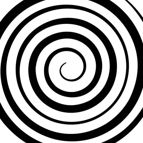 Figure psychédélique d'une spirale, circulation. vecteur plat — Image vectorielle