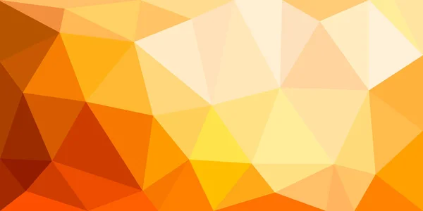 Fundo geométrico poli de triângulos coloridos de diferentes tamanhos e cores de outono . — Vetor de Stock