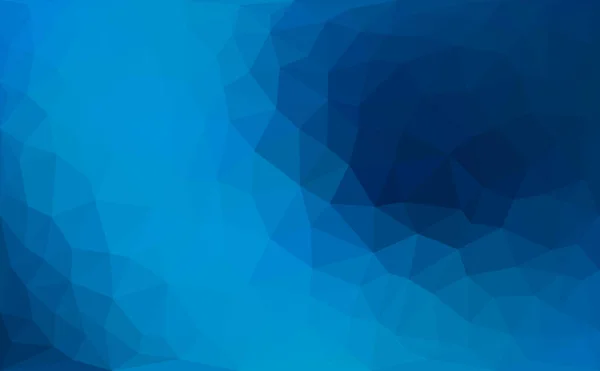 Moderne blaue abstrakte polygonale Mosaik Hintergrund. geometrischer Texturhintergrund im Origami-Stil. Low-Poly-Stil. — Stockvektor