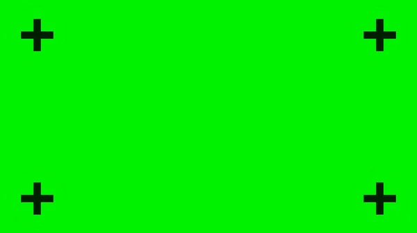 Fundo Verde Tela Marcadores Rastreamento Movimento Vfx Design Modelo Fundo — Vetor de Stock