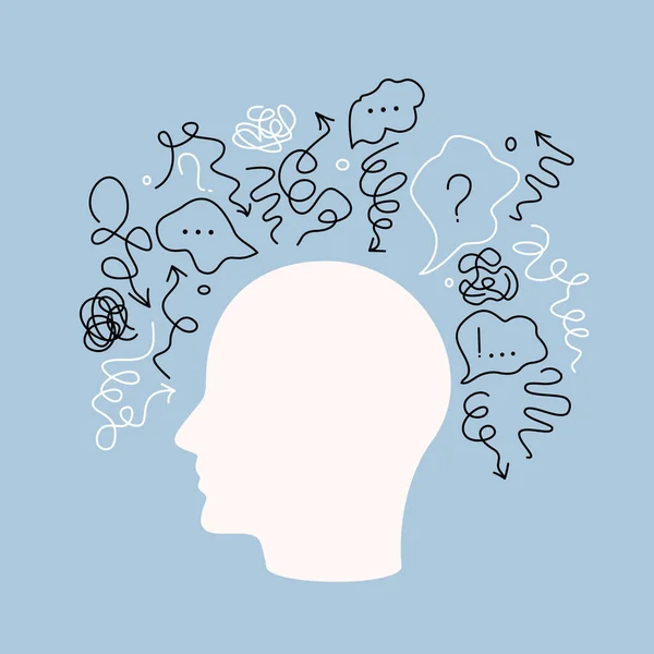 Akli dengesizlik yüzünden bir sürü düşünce ve kaos..