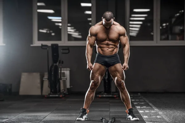 Bodybuilder with Injured Leg Doing Pull Ups. Stock Image - Image of  accident, cross: 116697139