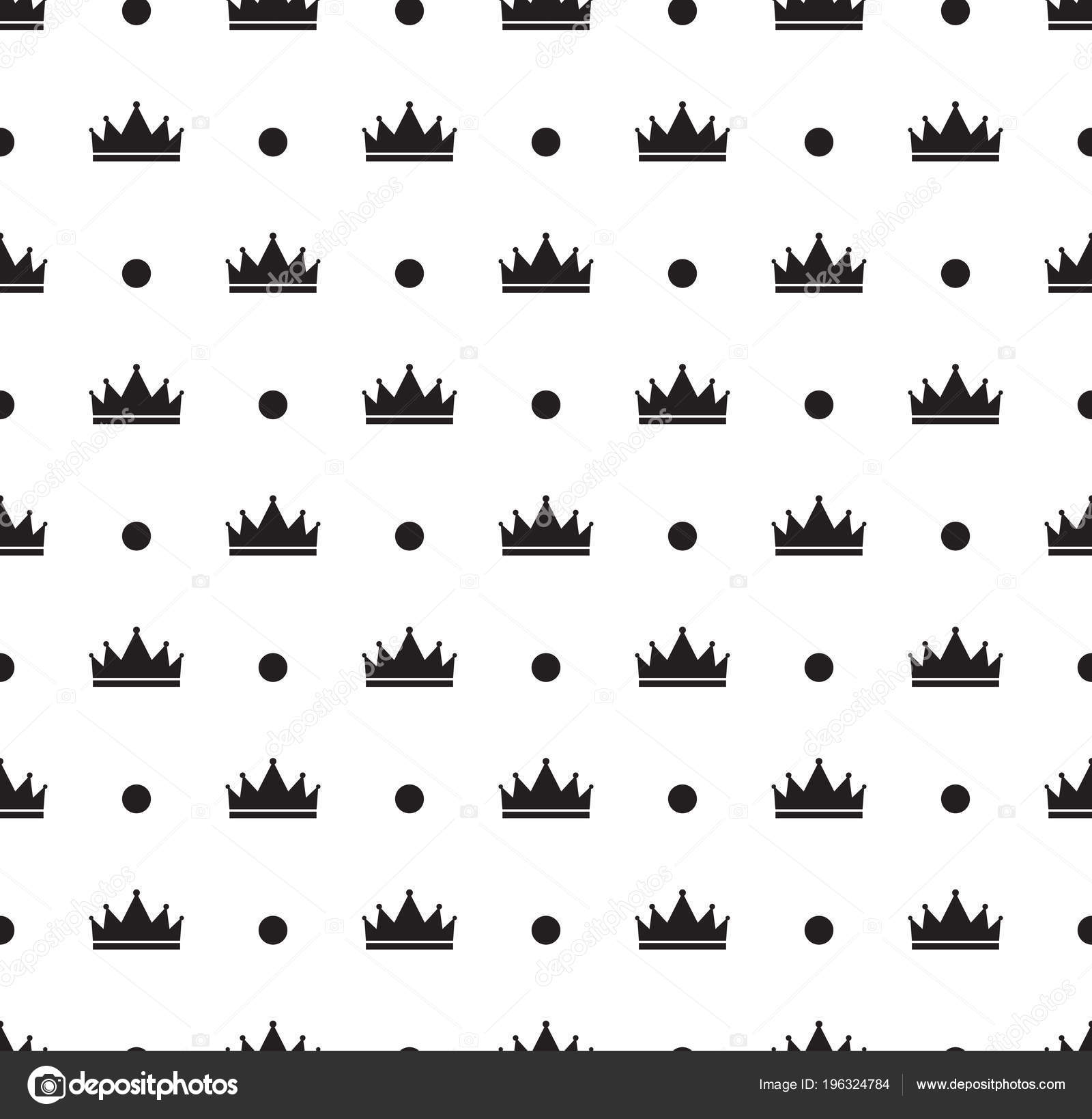 Simple Seamless Vector Pattern Crown Eps Stock Vector by ©pvl0707 196324784