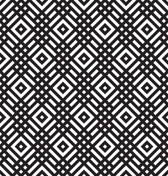 Illustration Vectorielle Motif Géométrique Noir Blanc Sans Couture — Image vectorielle