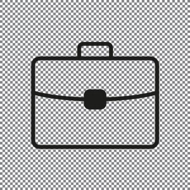 saydam bir arka plan üzerinde vektör simge evrak çantası