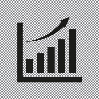 vektör simge Infographic, şeffaf bir arka plan grafiği