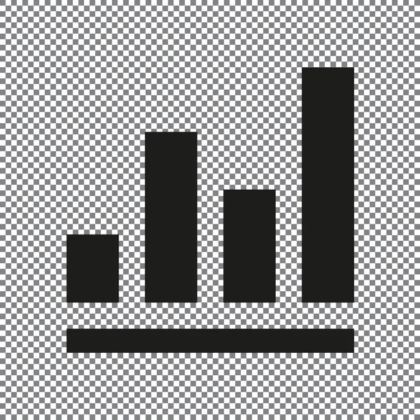 ベクトル アイコン インフォ グラフィック 透明な背景のグラフ — ストックベクタ