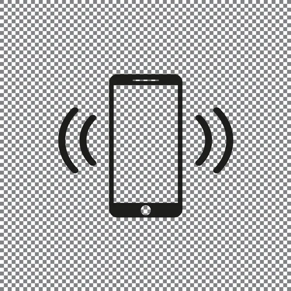 Векторная Иконка Мобильного Телефона Прозрачном Фоне — стоковый вектор