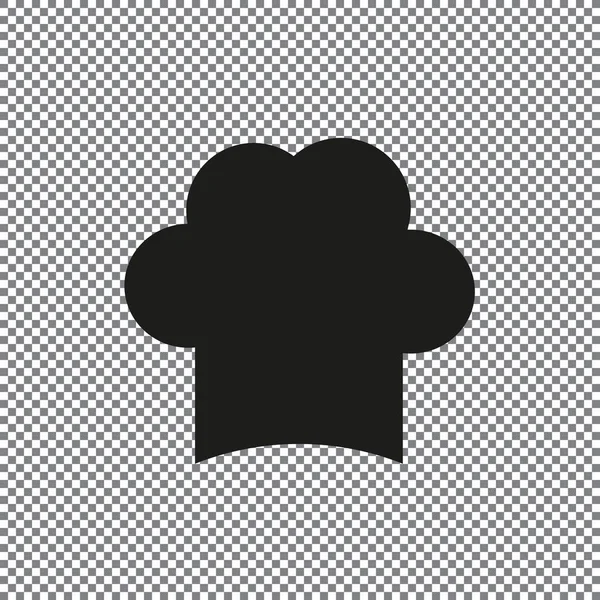 Icône Vectorielle Chapeau Chef Sur Fond Transparent — Image vectorielle